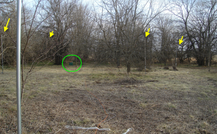 Four of the 8-circle verticals shown here, and the green enclosure for the control